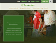 Tablet Screenshot of bonaventuresenior.com